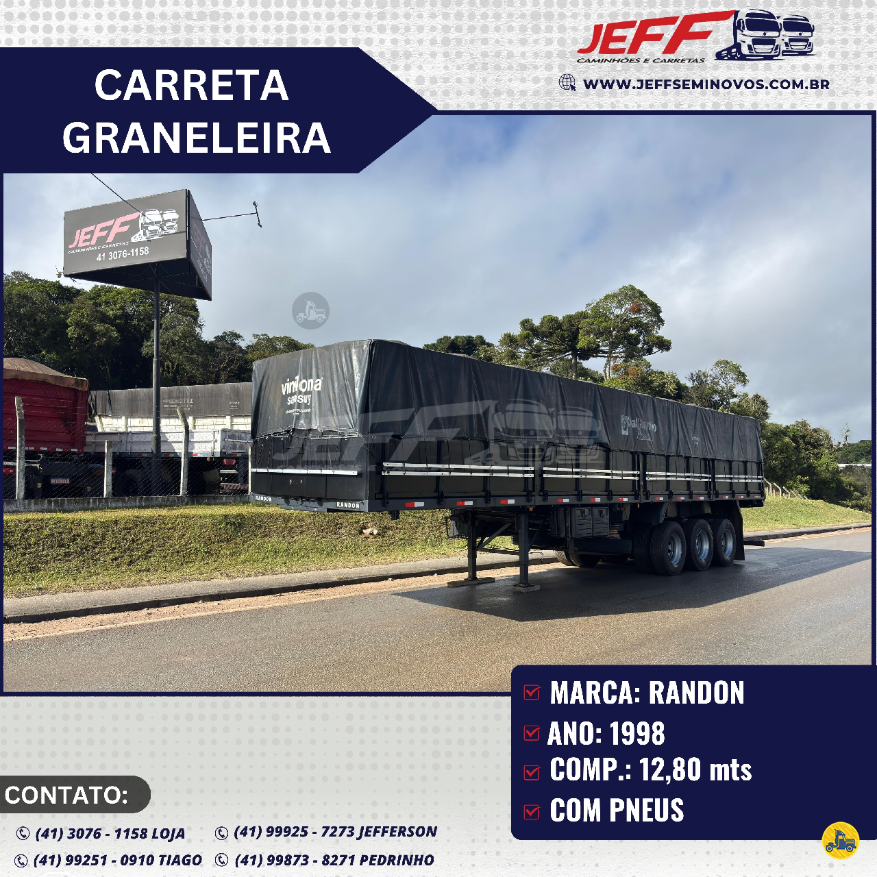 GRANELEIRO de JEFF Seminovos - Caminhões e Carretas